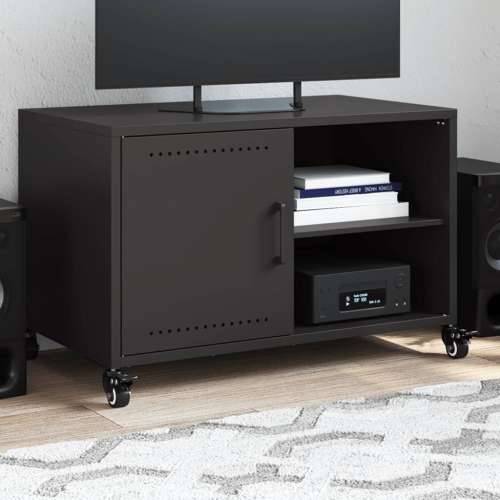 TV ormarić crni 68 x 39 x 43,5 cm čelik - Crna 1 Cijena