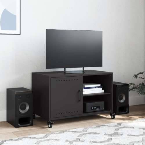 TV ormarić crni 68 x 39 x 43,5 cm čelik - Crna 1 Cijena