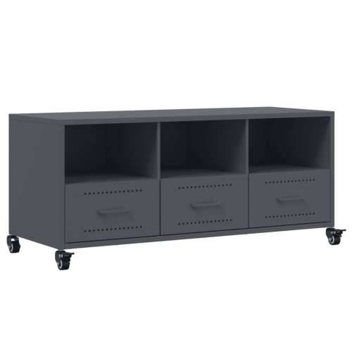 TV ormarić antracit 100,5 x 39 x 43,5 cm čelik - Antracit 1 Cijena