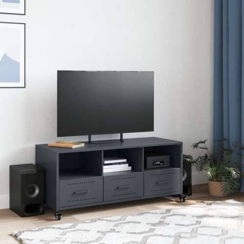 TV ormarić antracit 100,5 x 39 x 43,5 cm čelik - Antracit 1 Cijena