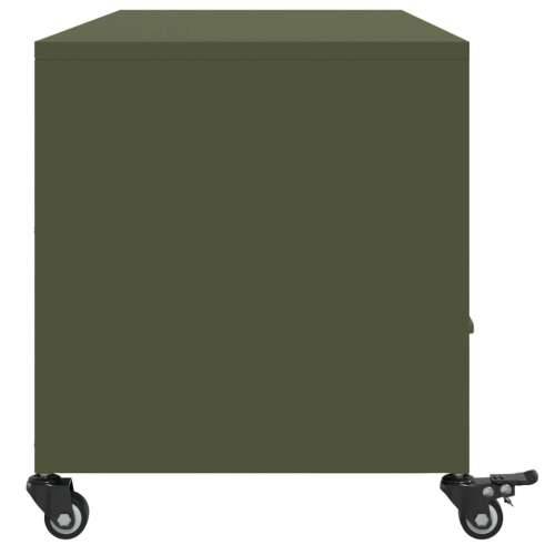 TV ormarić maslinastozeleni 100,5x39x43,5 cm čelični - Zelena 1 Cijena