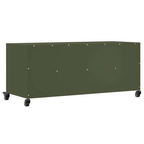 TV ormarić maslinastozeleni 100,5x39x43,5 cm čelični - Zelena 1 Cijena