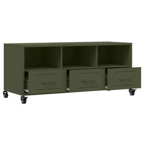 TV ormarić maslinastozeleni 100,5x39x43,5 cm čelični - Zelena 1 Cijena