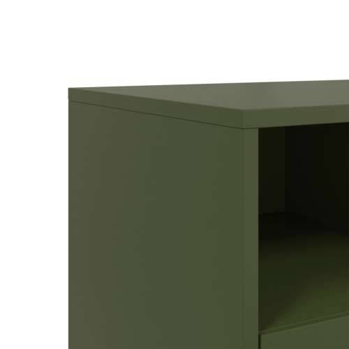 TV ormarić maslinastozeleni 100,5x39x43,5 cm čelični - Zelena 1 Cijena