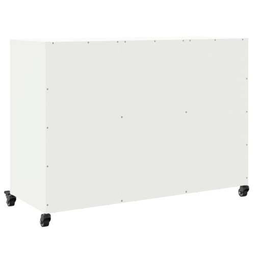 Komoda bijela 100,5x39x72 cm čelik - Bijela 1 Cijena