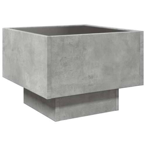 Bočni stolić LED siva boja betona 40x40x30 cm konstruirano drvo - Beton siva 40 x 40 x 30 cm 1 Cijena