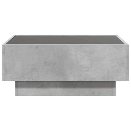 Stolić za kavu LED siva boja betona 70x50x30 cm drveni - Beton siva 70 x 50 x 30 cm 1 Cijena
