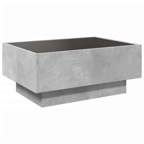 Stolić za kavu LED siva boja betona 70x50x30 cm drveni - Beton siva 70 x 50 x 30 cm 1 Cijena
