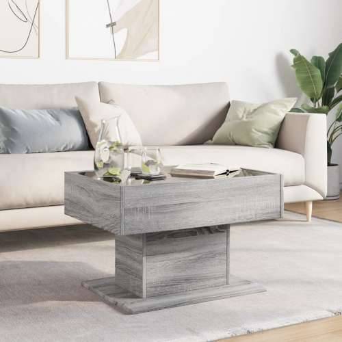 Stolić za kavu LED boja hrasta 70x50x45 cm konstruirano drvo - Sivi hrast sonoma 1 70 cm Cijena