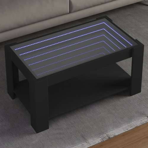 Stolić za kavu LED crni 93x53x45 cm od konstruiranog drva - Crna 1 93 cm Cijena
