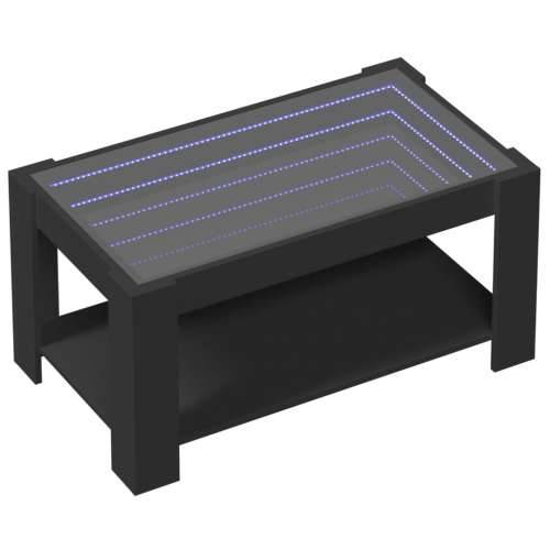 Stolić za kavu LED crni 93x53x45 cm od konstruiranog drva - Crna 1 93 cm Cijena