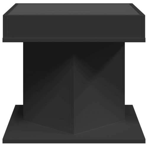 Stolić za kavu LED crni 50x50x45 cm od konstruiranog drva - Crna 1 Cijena