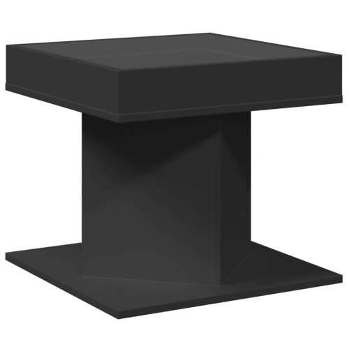 Stolić za kavu LED crni 50x50x45 cm od konstruiranog drva - Crna 1 Cijena