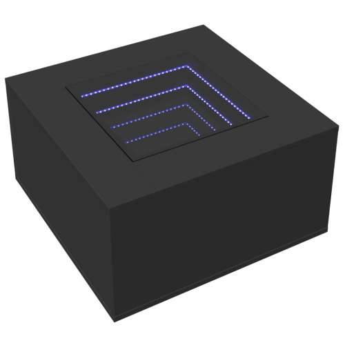 Stolić za kavu s LED crni 60 x 60 x 40 cm konstruirano drvo - Crna 60 x 60 x 40 cm 1 Cijena