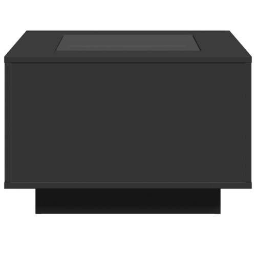Stolić za kavu s LED crni 60 x 60 x 40 cm konstruirano drvo - Crna 60 x 60 x 40 cm 1 Cijena