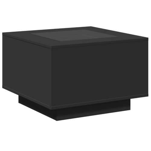 Stolić za kavu s LED crni 60 x 60 x 40 cm konstruirano drvo - Crna 60 x 60 x 40 cm 1 Cijena