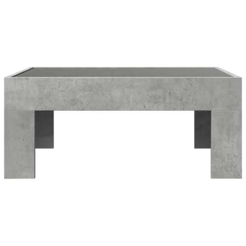 Stolić s beskonačnim LED siva boja betona 70x50x30 cm - Beton siva 1 70 cm 50 cm Cijena