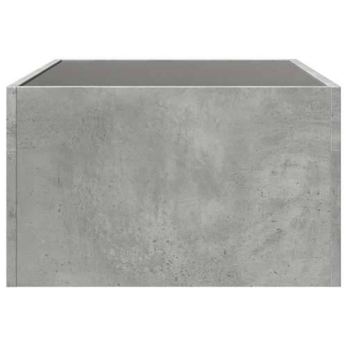 Stolić s beskonačnim LED siva boja betona 70x50x30 cm - Beton siva 1 70 cm 50 cm Cijena