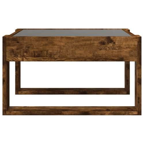 Stolić s beskonačnim LED svjetlima boja hrasta 50x53x30 cm - Dimljeni hrast 1 50 cm Cijena
