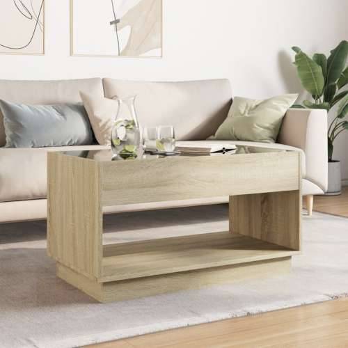 Stolić s beskonačnim LED svjetlima boja hrasta 90x50x50 cm - sonoma hrast 1 90 cm Cijena