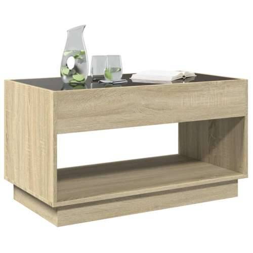 Stolić s beskonačnim LED svjetlima boja hrasta 90x50x50 cm - sonoma hrast 1 90 cm Cijena