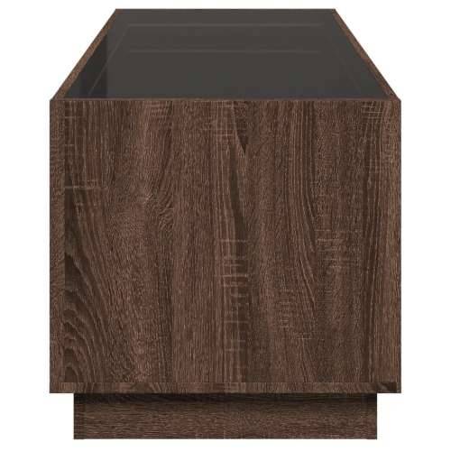 Stolić s beskonačnim LED svjetlima boja hrasta 90x50x50 cm - Smeđi hrast 1 90 cm Cijena