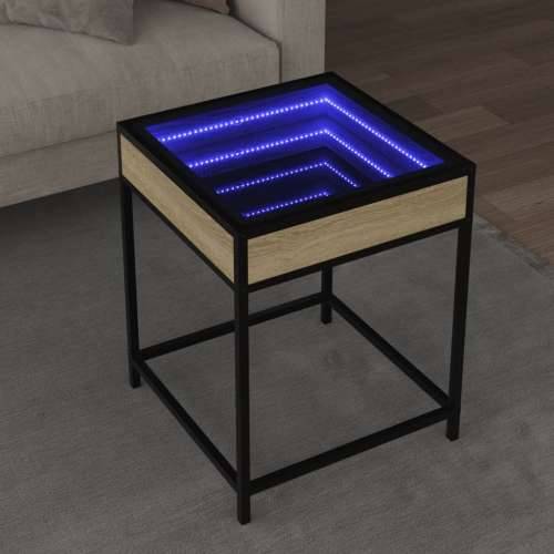 Stolić s beskonačnim LED svjetlima boja hrasta 40 x 40 x 51 cm - sonoma hrast 40 x 40 x 51 cm 1 Cijena