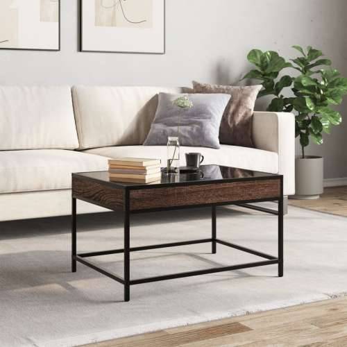 Stolić s beskonačnim LED svjetlima boja hrasta 70x50x41 cm - Smeđi hrast 70 x 50 x 41 cm 1 Cijena