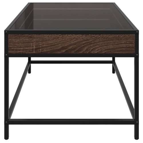 Stolić s beskonačnim LED svjetlima boja hrasta 70x50x41 cm - Smeđi hrast 70 x 50 x 41 cm 1 Cijena