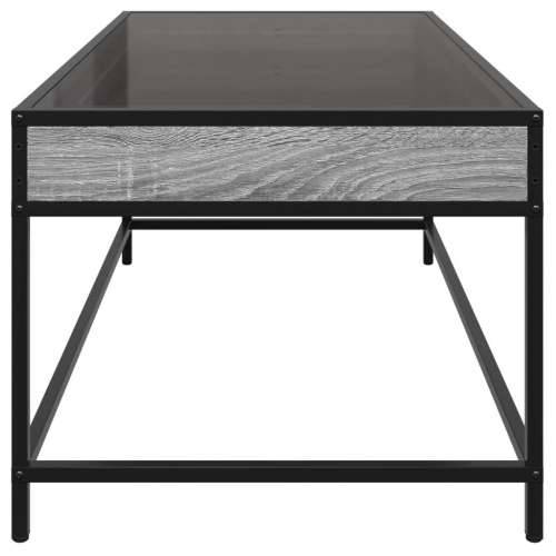 Stolić s beskonačnim LED svjetlima boja hrasta 90x50x41 cm - Sivi hrast sonoma 90 x 50 x 41 cm 1 Cijena