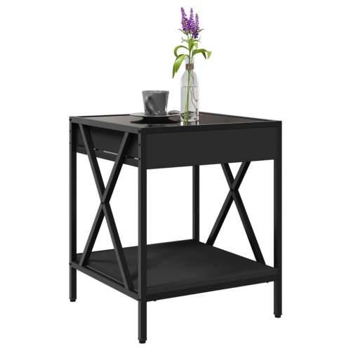 Stolić za kavu s beskonačnim LED svjetlima crni 40x40x49 cm - Crna 40 x 40 x 49 cm 1 Cijena