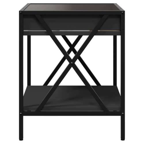 Stolić za kavu s beskonačnim LED svjetlima crni 40x40x49 cm - Crna 40 x 40 x 49 cm 1 Cijena