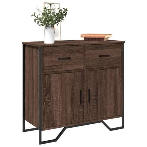 Komoda boja smeđeg hrasta 79,5x35,5x74,5 cm konstruirano drvo - Smeđi hrast 1 Cijena