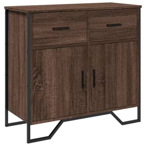 Komoda boja smeđeg hrasta 79,5x35,5x74,5 cm konstruirano drvo - Smeđi hrast 1 Cijena