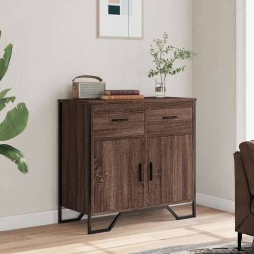 Komoda boja smeđeg hrasta 79,5x35,5x74,5 cm konstruirano drvo - Smeđi hrast 1 Cijena