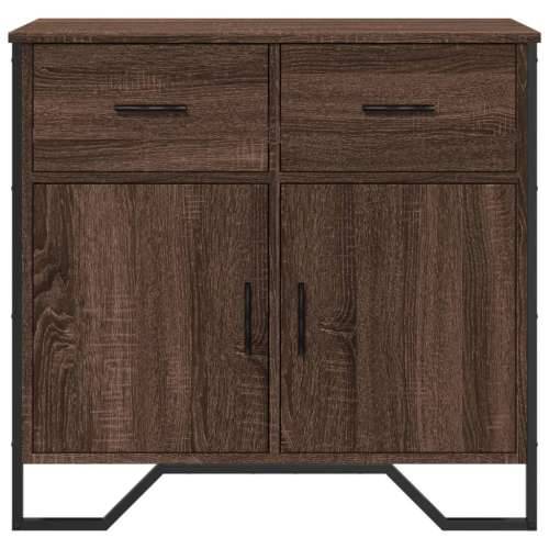 Komoda boja smeđeg hrasta 79,5x35,5x74,5 cm konstruirano drvo - Smeđi hrast 1 Cijena