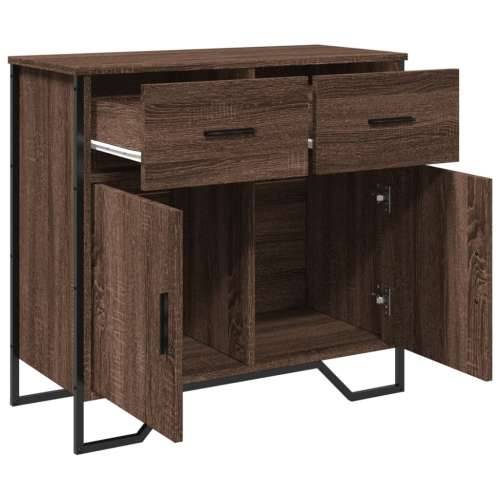 Komoda boja smeđeg hrasta 79,5x35,5x74,5 cm konstruirano drvo - Smeđi hrast 1 Cijena