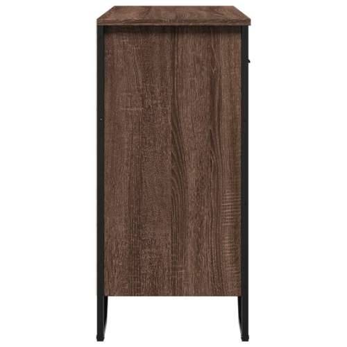 Komoda boja smeđeg hrasta 79,5x35,5x74,5 cm konstruirano drvo - Smeđi hrast 1 Cijena