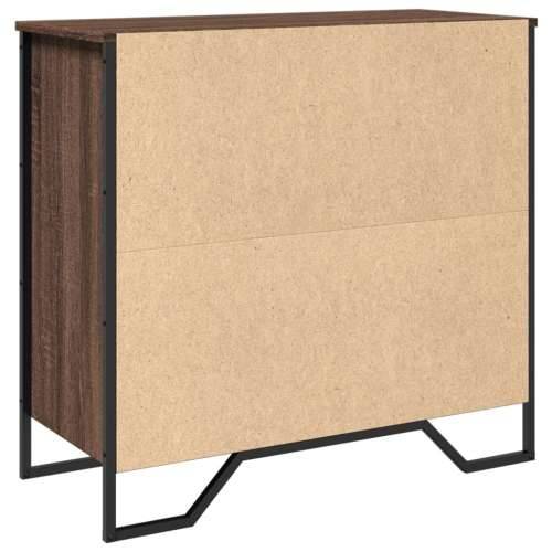 Komoda boja smeđeg hrasta 79,5x35,5x74,5 cm konstruirano drvo - Smeđi hrast 1 Cijena
