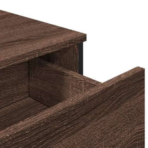 Komoda boja smeđeg hrasta 79,5x35,5x74,5 cm konstruirano drvo - Smeđi hrast 1 Cijena