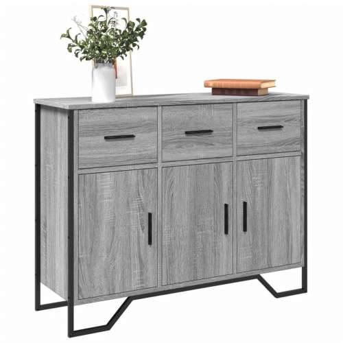 Komoda siva boja hrasta 97x32,5x74,5 cm od konstruiranog drva - Sivi hrast sonoma 1 Cijena