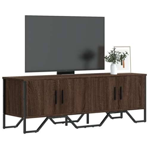 TV ormarić smeđa boja hrasta 122 x 34 x 41 cm konstruirano drvo - Smeđi hrast 1 Cijena