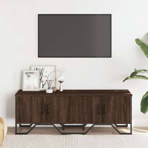 TV ormarić smeđa boja hrasta 122 x 34 x 41 cm konstruirano drvo - Smeđi hrast 1 Cijena