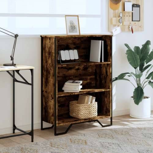 Regal za knjige boja hrasta 80x31x106 cm konstruirano drvo - Dimljeni hrast 1 106 cm 80 cm Cijena