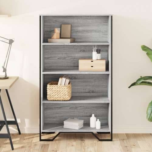 Regal za knjige boja hrasta 80x31x137,5 cm konstruirano drvo - Sivi hrast sonoma 1 137.5 cm 80 cm Cijena