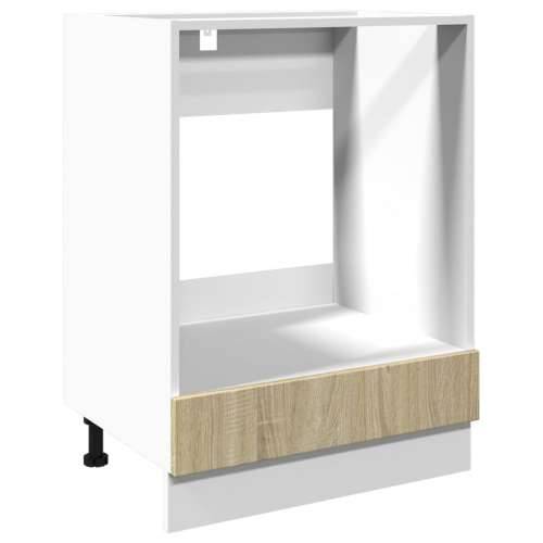 Ormarić za pećnicu boja hrasta 60x46x81,5 cm konstruirano drvo Cijena