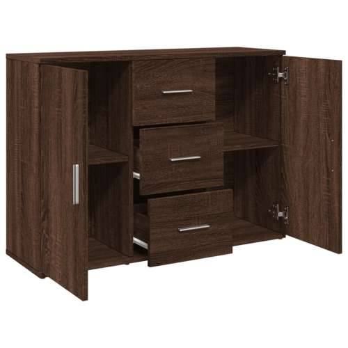 Komoda boja smeđeg hrasta 90,5 x 29,5 x 65 cm konstruirano drvo Cijena
