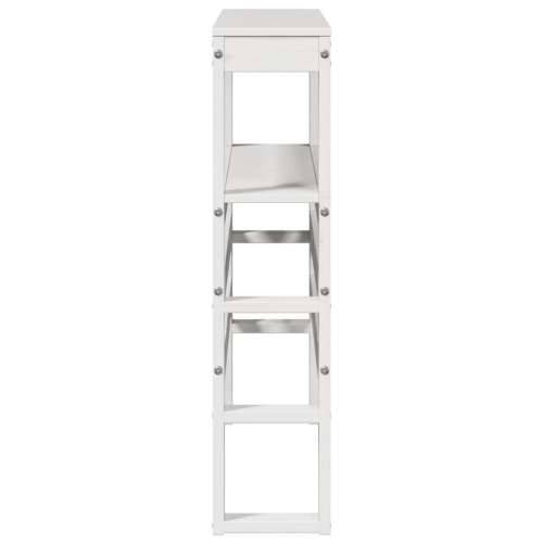 Uzglavlje s policama bijeli 90 cm od masive borovine - Bijela 96 x 19 x 82 cm 1 Cijena