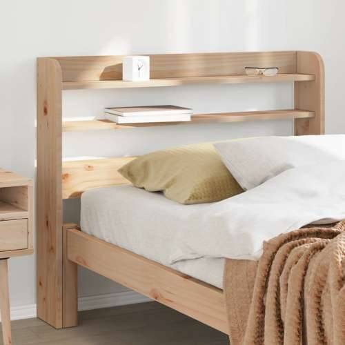 Uzglavlje s policama 75 cm od masive borovine - Prirodna 85 x 16 x 82 cm 1 Cijena