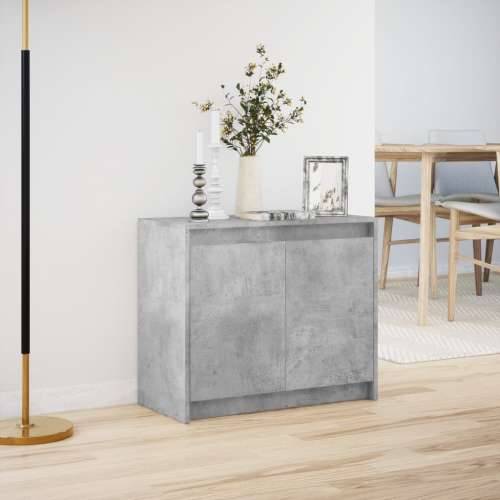 Komoda s LED siva boja betona 72x34x61 cm od konstruiranog drva - Beton siva 1 Cijena